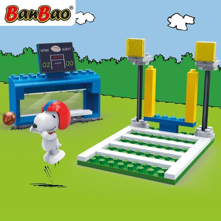 BanBao Peanuts - Snoopy American Football Stadium 7530 - Aussie Baby