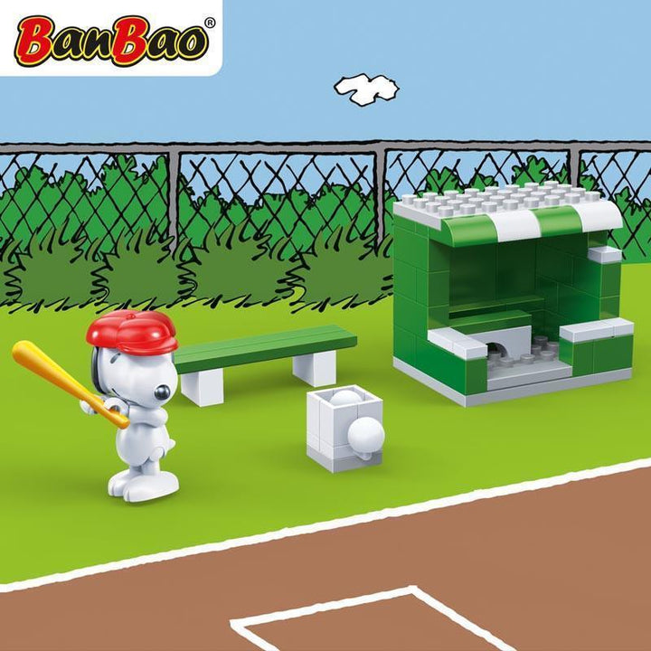 BanBao Peanuts - Snoopy Baseball Field 7531 - Aussie Baby