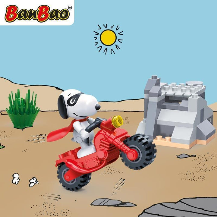 BanBao Peanuts - Snoopy Motorbike Stunt Marvel 7533 - Aussie Baby