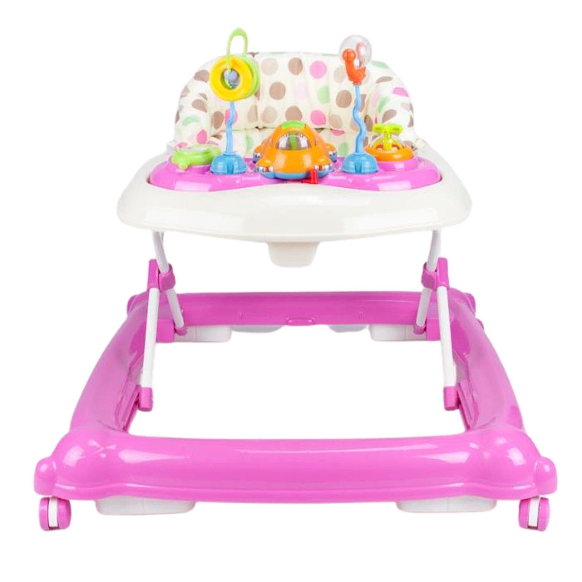 Aussie Baby Bright Stars Baby Walker Play Activity Centre - Pink - Aussie Baby