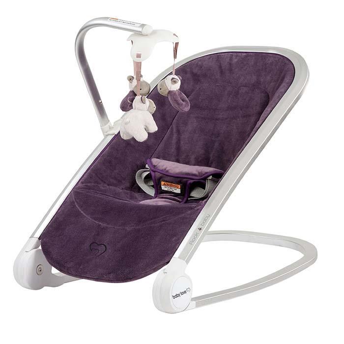 Baby Love Rock A Baby Rocker in Mulberry - Aussie Baby