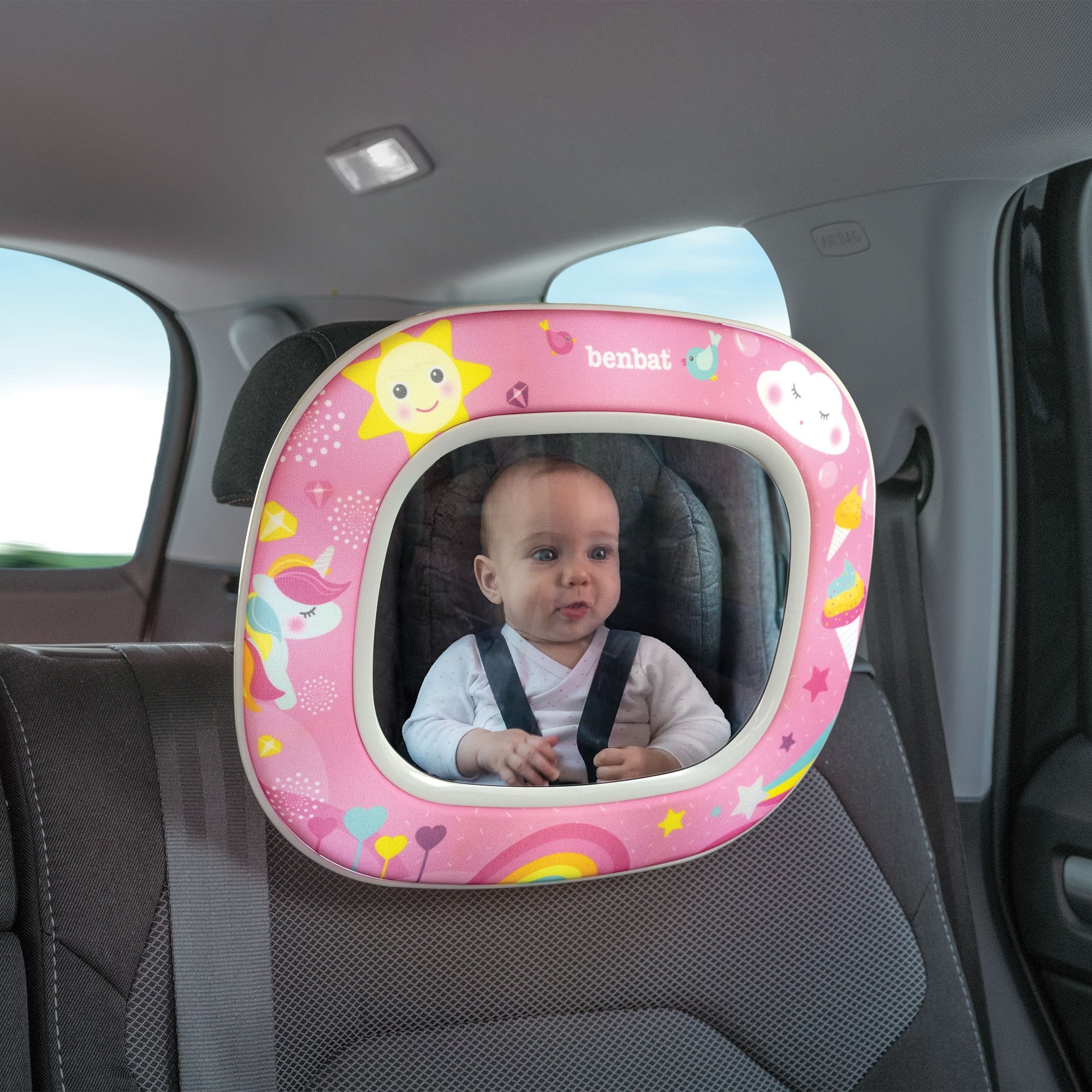 Benbat Night & Day Car Mirror - Magical Unicorn - Aussie Baby