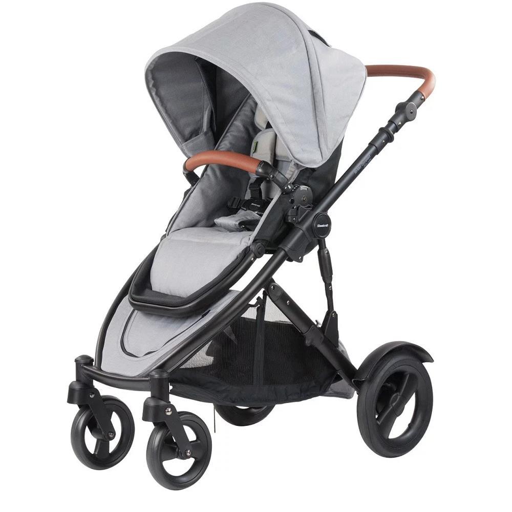 Steelcraft Strider Compact Deluxe Edition Stroller - Grey Linen - Aussie Baby