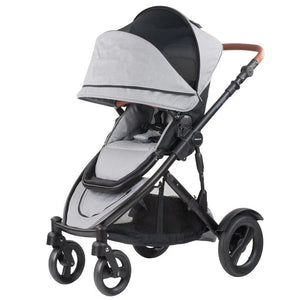 Steelcraft Strider Compact Deluxe Edition Stroller - Grey Linen - Aussie Baby