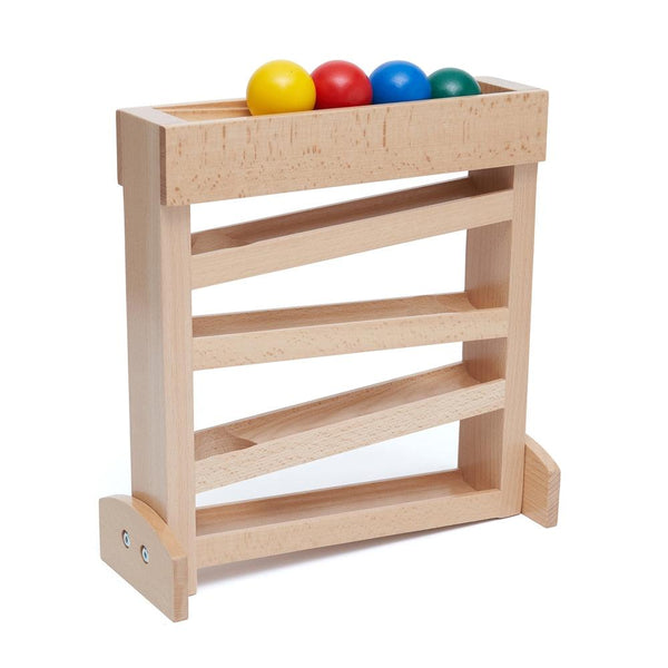 Ball Tracker & Ramp Toy for Toddlers - Wooden Montessori Toys - Aussie Baby