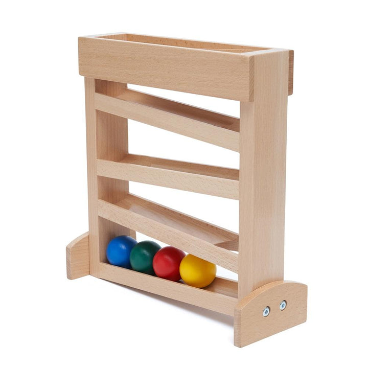 Ball Tracker & Ramp Toy for Toddlers - Wooden Montessori Toys - Aussie Baby