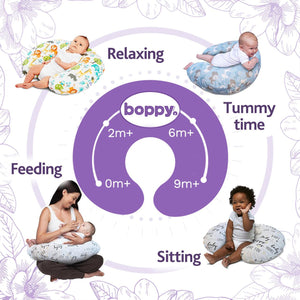 Chicco Boppy Feeding and Infant Support Pillow - Red Loved Letters - Aussie Baby