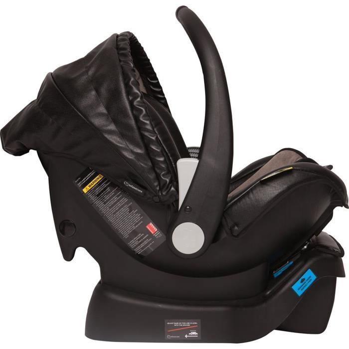 Infa Secure Arlo Vogue ISOFix Infant Carrier - Onyx - Aussie Baby