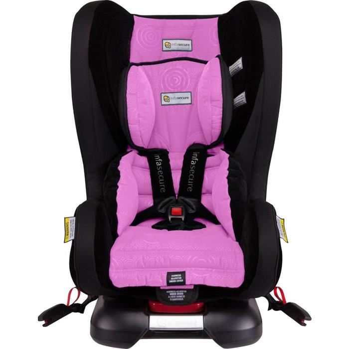 Infa Secure Kompressor II Caprice ISOFix Car Seat - Pink - Aussie Baby