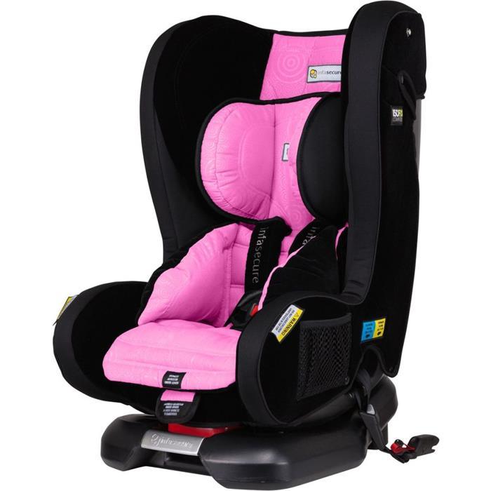 Infa Secure Kompressor II Caprice ISOFix Car Seat - Pink - Aussie Baby