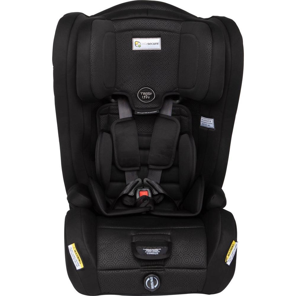 Infa Secure Emerge Caprice Convertible Booster Seat - Mini Swirl Black - Aussie Baby