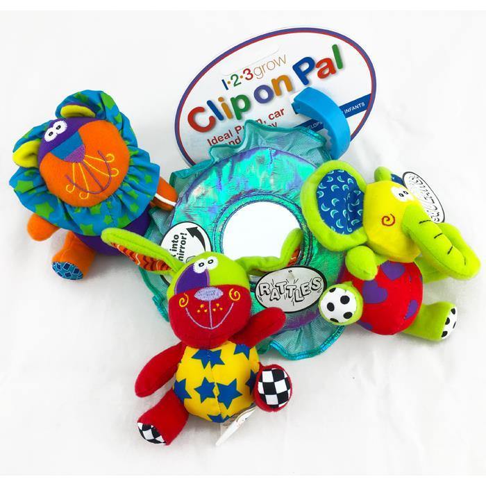 123 Grow Clip on Pal - Zoo - Aussie Baby