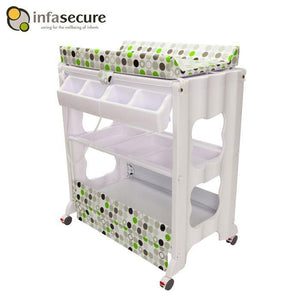 Infa Secure Cosmo Baby Bath & Change Centre - Green Circle - Aussie Baby
