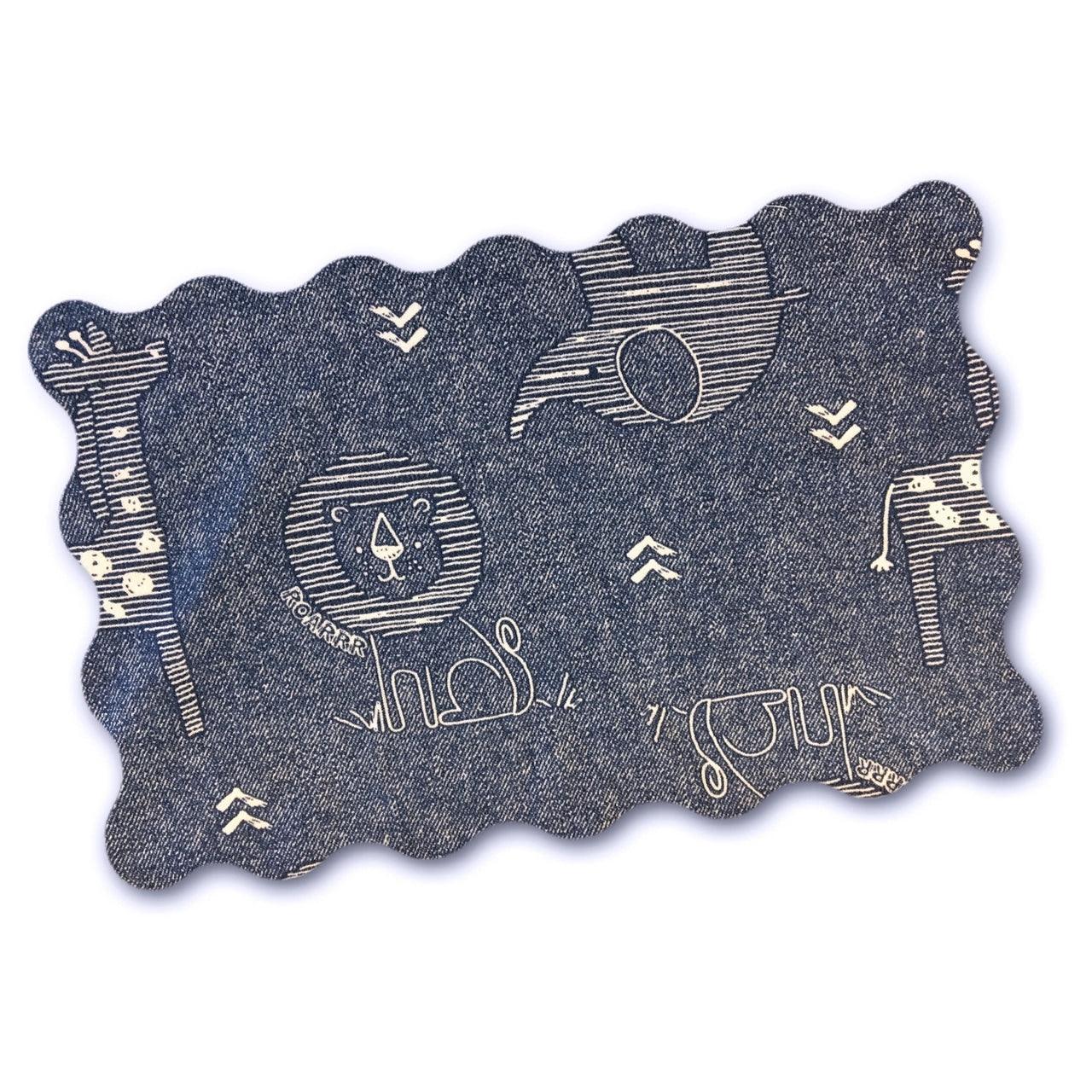 Chicco Boppy Feeding and Infant Support Pillow - Denim Animals - Aussie Baby