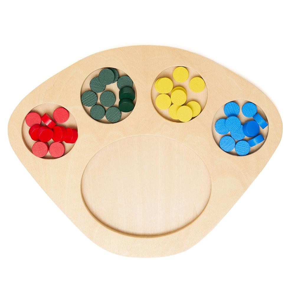 Colourful Dot Sorting Tray - Aussie Baby