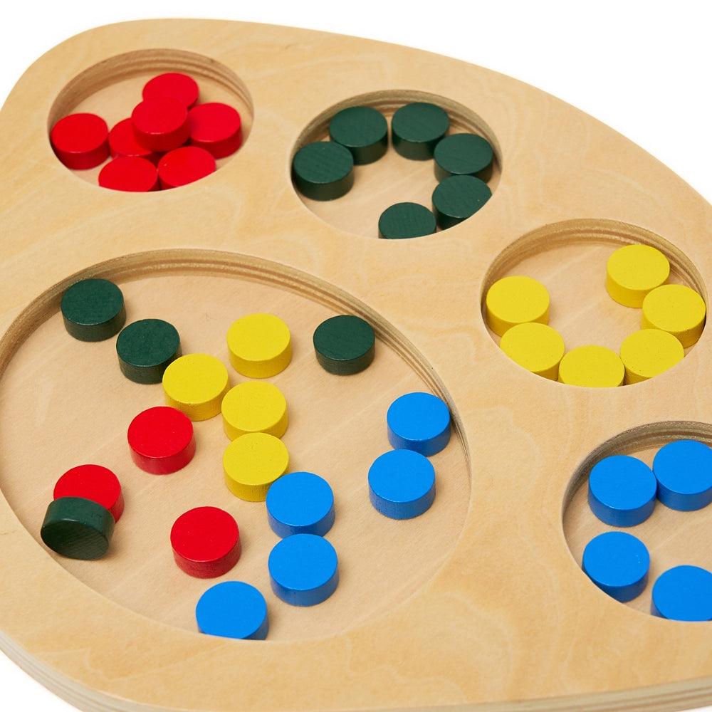 Colourful Dot Sorting Tray - Aussie Baby