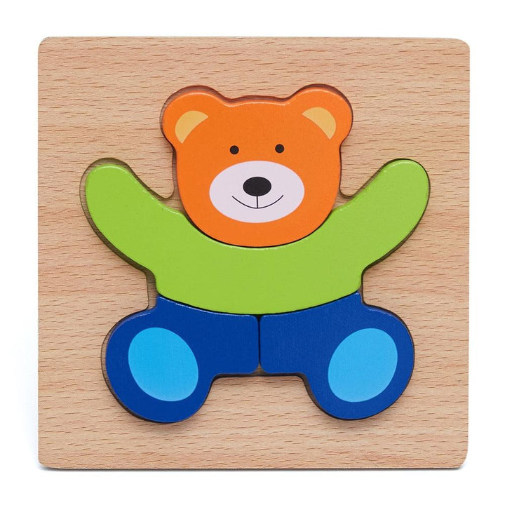 Colourful Five Piece Bear Puzzle - Aussie Baby