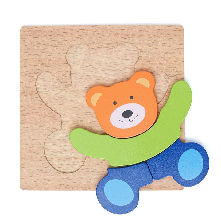 Colourful Five Piece Bear Puzzle - Aussie Baby