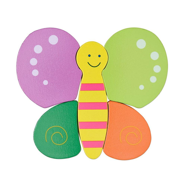 Colourful Five Piece Butterfly Puzzle - Aussie Baby