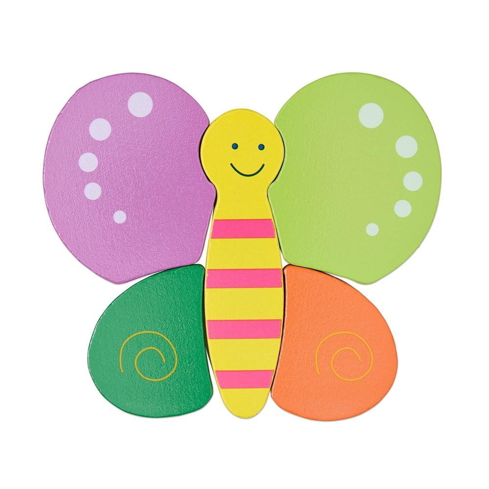 Colourful Five Piece Butterfly Puzzle - Aussie Baby