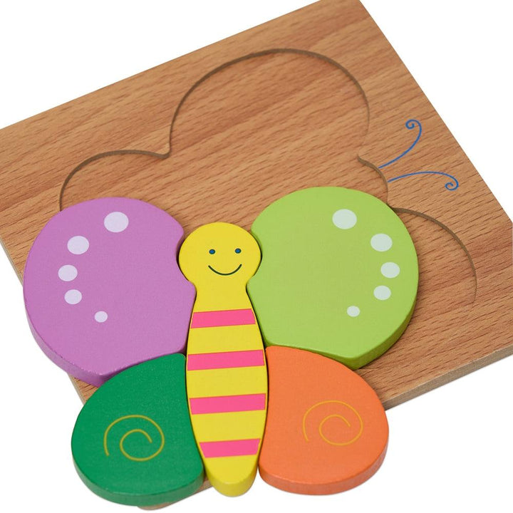 Colourful Five Piece Butterfly Puzzle - Aussie Baby