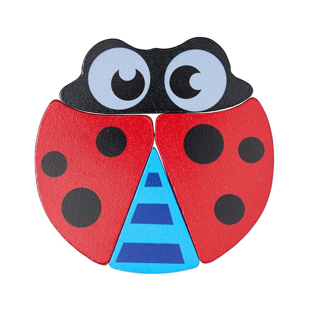 Colourful Four Piece Beetle Puzzle - Aussie Baby