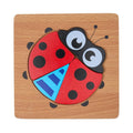 Colourful Four Piece Beetle Puzzle - Aussie Baby