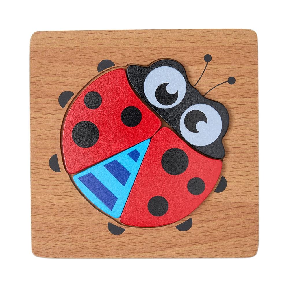 Colourful Four Piece Beetle Puzzle - Aussie Baby