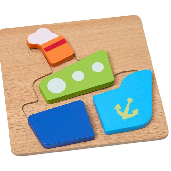 Colourful Four Piece Boat Puzzle - Aussie Baby