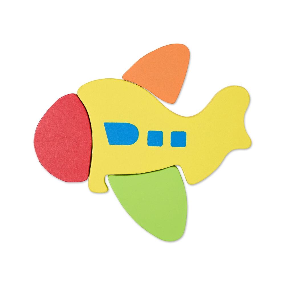 Colourful Four Piece Plane Puzzle - Aussie Baby