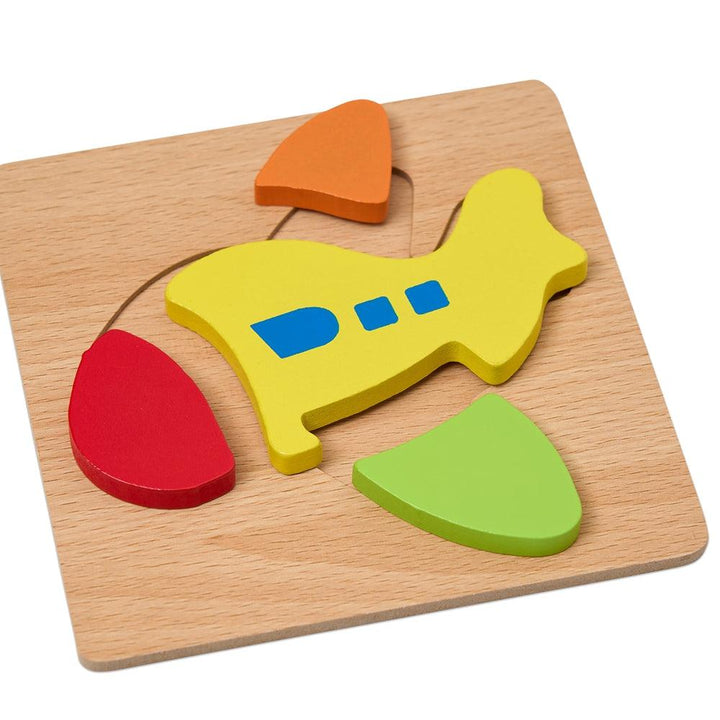 Colourful Four Piece Plane Puzzle - Aussie Baby
