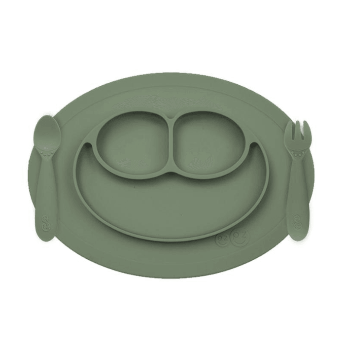 EZPZ Mini Feeding Set - Olive - Aussie Baby