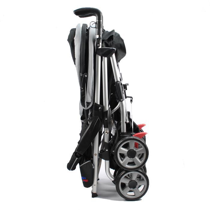Mia Moda Veloce Deluxe Stroller Black Aussie Baby