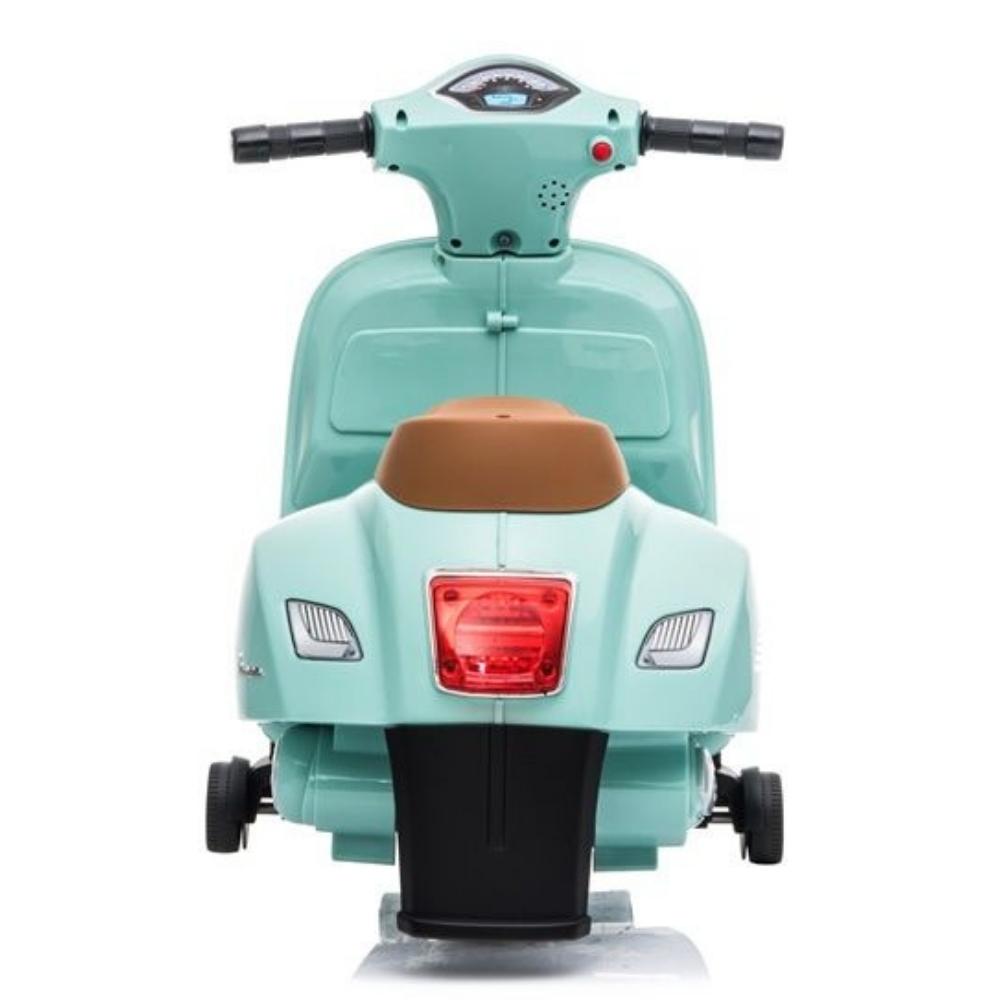 Vespa Licensed Mini 6V Electric Ride On Bike - Teal - Aussie Baby