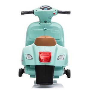 Vespa Licensed Mini 6V Electric Ride On Bike - Teal - Aussie Baby