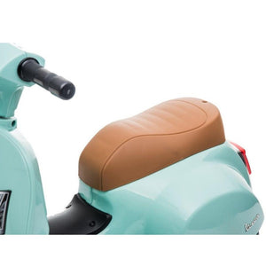 Vespa Licensed Mini 6V Electric Ride On Bike - Teal - Aussie Baby