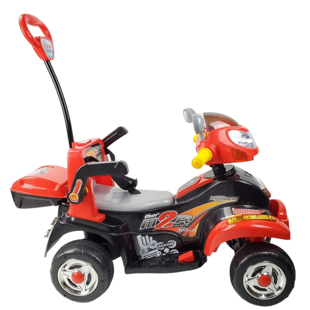 Toddler 6V Electric Ride On Quad Bike with Parent Handle - Aussie Baby