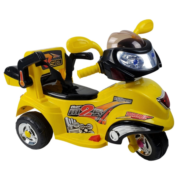 Toddler 6V Electric Ride On Bike - Yellow - Aussie Baby