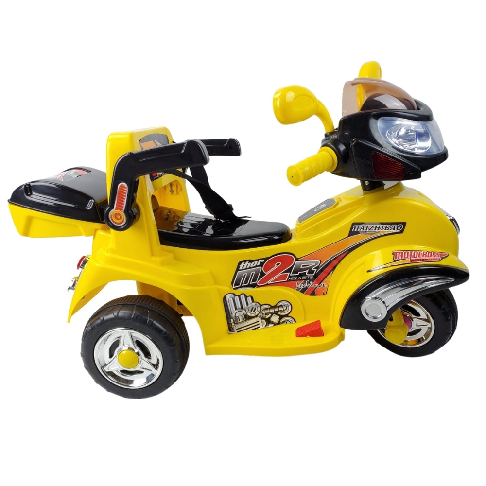 Toddler 6V Electric Ride On Bike - Yellow - Aussie Baby