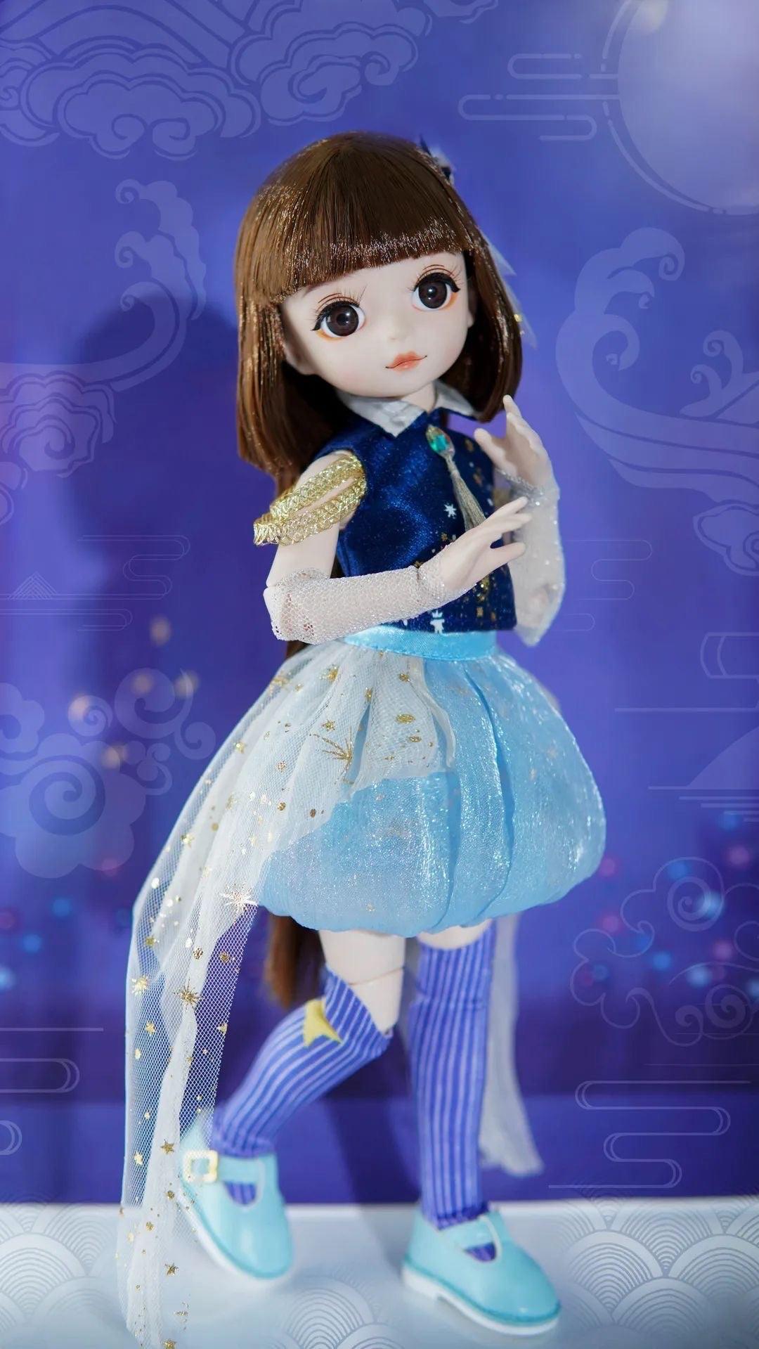 Little Kurhn Royal Palace BJD Doll - Little Kurhn Porcelain Blue Paper Astrolabe - Aussie Baby