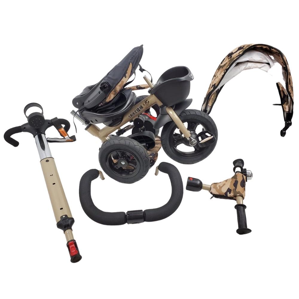 Deluxe Foldable Trike with Parent Control - Army - Aussie Baby