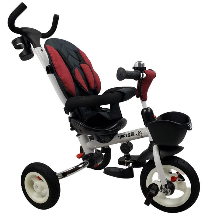 Deluxe Foldable Trike with Parent Control - Maroon - Aussie Baby