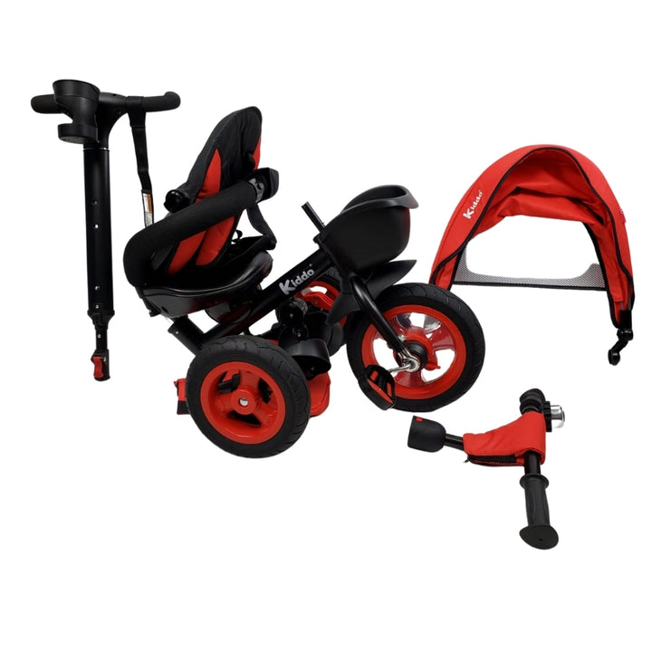Deluxe Foldable Trike with Parent Control - Red - Aussie Baby