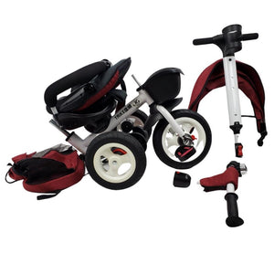 Deluxe Foldable Trike with Parent Control - Maroon - Aussie Baby