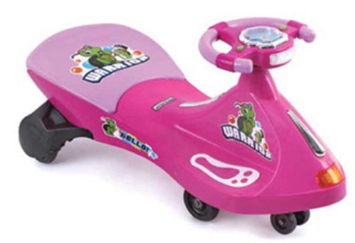Turtle Warrior Kids Ride On Swing Car - Pink - Aussie Baby