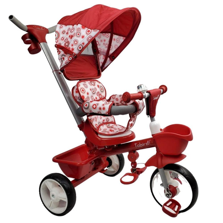 Kids Triangular Trike Canopy Plus - Red - Aussie Baby