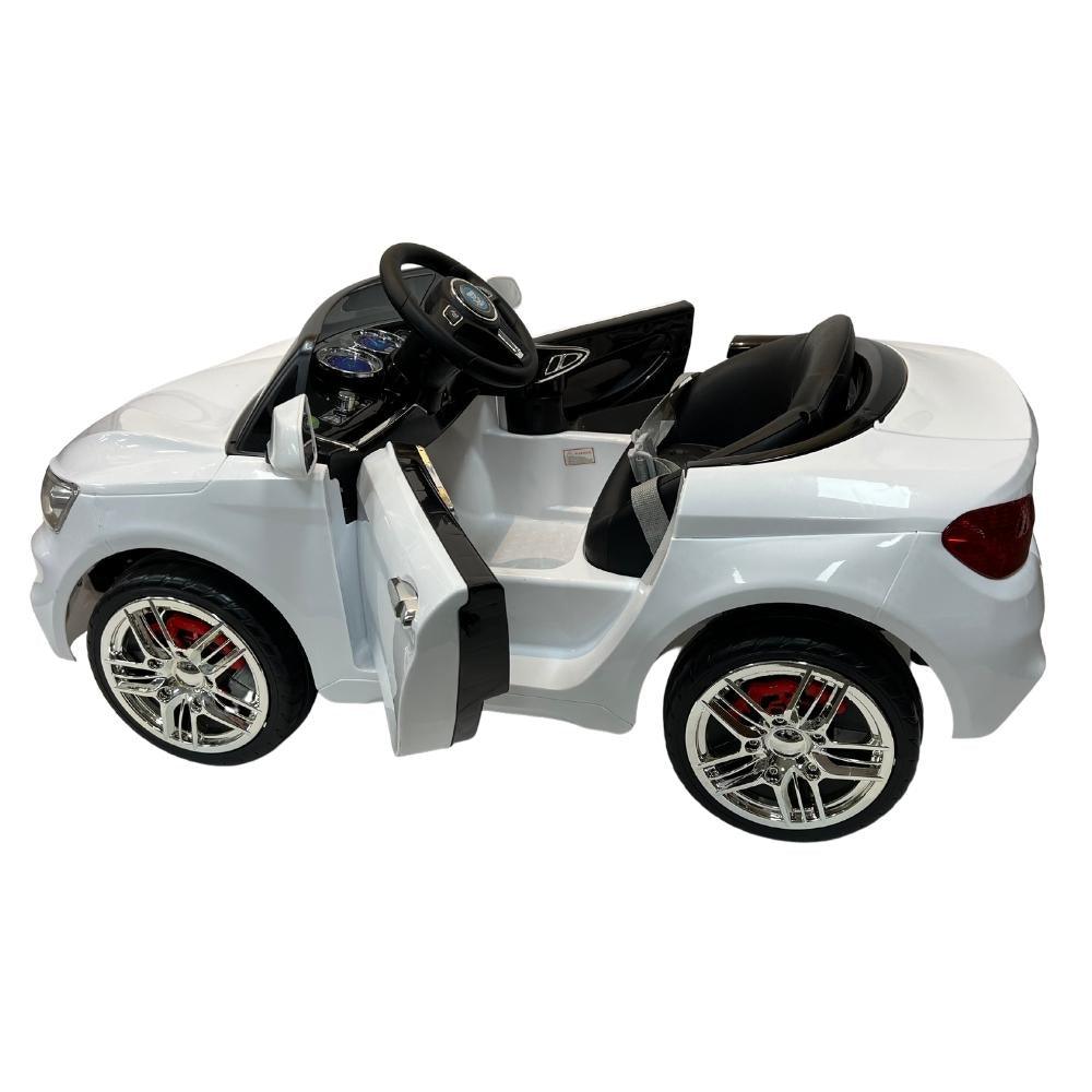 Kids 12V Electric Ride On Car - White - Aussie Baby