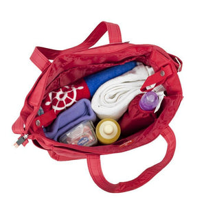 Bellotte Bear Tote Nappy Bag - Red - Aussie Baby