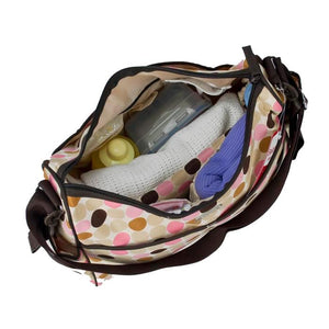 Bellotte Hobo Nappy Bag - Pink Circles - Aussie Baby