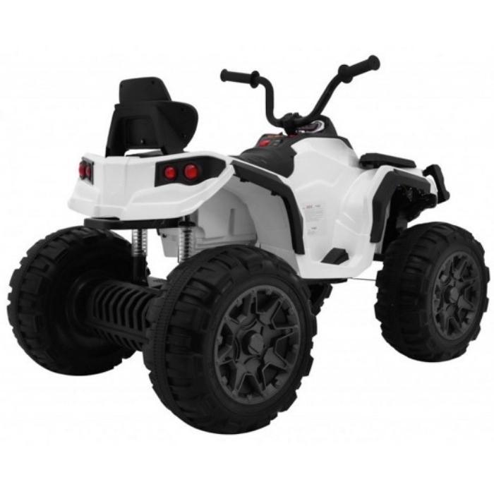 Kids 12V Quad Bike with EVA Wheels - White - Aussie Baby